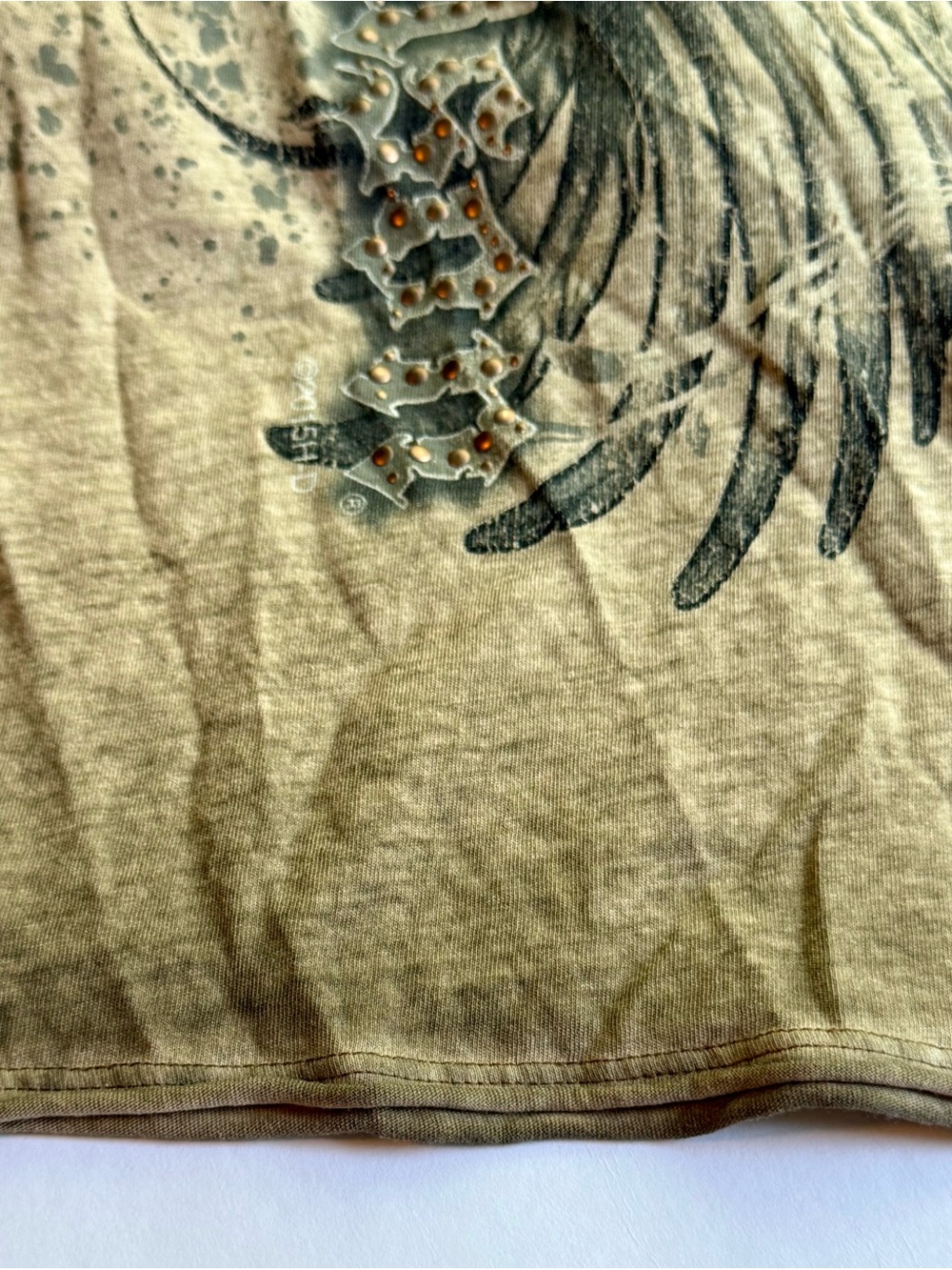 Harley-Davidson Olive Green and Black Logo Tank Top - Picture 10 of 10